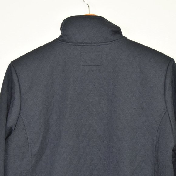 Simply Southern Black Pink Quilted 1/4 Snap Pullover Size M Sweatshirt Jacket - Picture 8 of 13